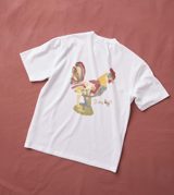 Drake's 'Cockerel' Print Short-Sleeve Hiking T-Shirt