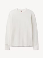 Buck Mason White Toughknit Thermal L/S Crew