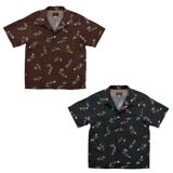 Dry Bones S/S Print Open Shirt