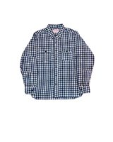 Left Field NYC Japanese Selvedge Indigo check 100% Cotton work shirt
