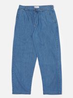 Universal Works Washed Indigo 8oz Slub Denim Dutch Pant