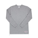 Iron Heart IHTL-1301-GRY Waffle Knit Long Sleeved Crew Neck Thermal Top