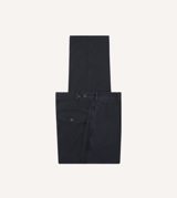 Drake's Navy Cotton Twill Field Games Trouser