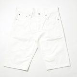 Burgus Plus s770-01 Lot.S770 5Pocket White Denim Shorts S770-01 (white)