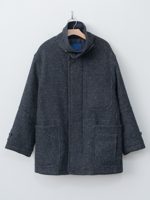 Document Shearling Trimmed Kemp Melton Half Coat