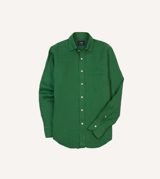Drake's Linen Spread Collar Shirt