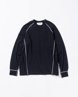 Anachronorm DESIGN STITCH WAFFLE L/S T-S BLACK