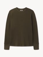 Buck Mason Field Olive Toughknit Thermal L/S Crew