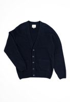 Blackhorse Lane Ateliers LAMBSWOOL 5 BUTTON CARDIGAN NAVY