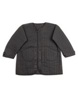 Black Sign Oiled Quilting Liner Jacket