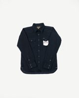 Iron Heart IHSH-295-BB - 14oz Selvedge Denim Western Shirt