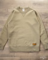 Iron Heart IHSW-69L-OLV - 14oz Ultra Heavyweight Loopwheel Cotton Crew Neck Sweat