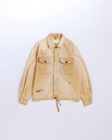 Anachronorm REMAKED HERRINGBONE MILITARY SHIRTS JACKET KHAKI