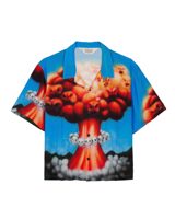 Brain Dead Explosion Short Sleeve Button Down Shirt
