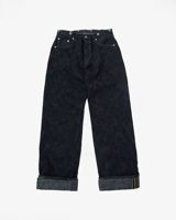 Graph Zero 15oz Black Skein Dyed Selvedge Denim