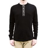 Loop & Weft OD+LW "Kurozome" Supima Long Honeycomb Thermal Henley
