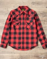 Iron Heart IHSH-232-RED - Ultra Heavy Flannel Western Shirt