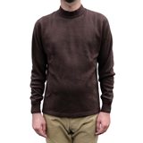 Loop & Weft Supima Long Honeycomb Mock Neck Thermal (Brown)