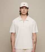 Merz b. Schwanen Sturdy Boxy Fit Giza Cotton-Hemp Zip T-Shirt