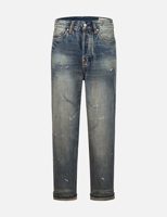 Evisu 7-Pocket Design Vintage Washed Loose Fit Jeans #2038