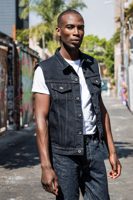Iron Heart Modified Type III Denim Vest - 21oz Overdyed Black