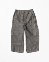 Anachronorm LINEN WIDE BAKER 6P PANTS OLIVE DYED
