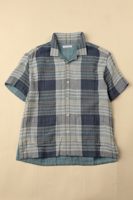 Indi + Ash REVERSIBLE LAKE CAMP OVERSHIRT indigo big plaid
