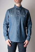 Fitted Underground CHELSEA Teal Selvedge Workshirt
