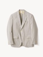 Buck Mason Grey Stripe Sirocco Seersucker Graduate Jacket