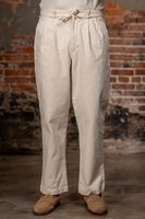 Seuvas Canvas Tapered 2-Tuck Pants (Regular)