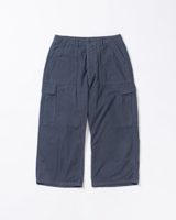 Anachronorm COTTON SUEDE WIDE BAKER 6P PANTS BLUE GRAY
