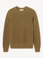 Buck Mason British Khaki Seafarer Cotton Rib Crew