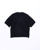 Anachronorm PLAIN KNIT S/S T-S BLACK