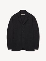 Buck Mason Marled Deep Charcoal Felted Wool Chore Coat