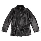 Y'2 Leather French Double Breasted Horsehide Jacket