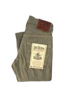 Oni Denim ONI266-OLD18 18oz Olive Denim Relax Straight