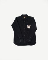 Iron Heart IHSH-218-BLK - 12oz Selvedge Denim Western Shirt