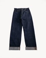 Graph Zero 15oz Nep Yarn Cinch Back Indigo Selvedge Jeans