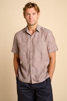 Community Clothing MARC LINEN SHORT SLEEVE BOWLING SHIRT