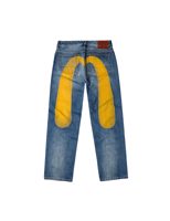 Evisu Yellow Daicock Print Regular Fit Jeans #2020