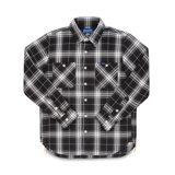 Iron Heart IHSH-441-BLK 9oz Selvedge Flannel Check Work Shirt