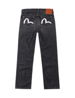 Evisu Black Washed Seagull Print Regular Fit Jeans #2020