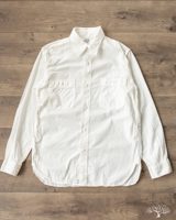 orSlow Slim Fit White Chambray Work Shirt