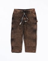 Anachronorm SULFUR DYED DUCK PAINTER EASY PANTS BROWN BLACK
