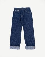 Graph Zero 15oz Skein Dyed Slubby Green Indigo Selvedge Jeans