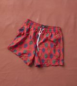 Drake's Tree Print Nylon Drawstring Swim Shorts