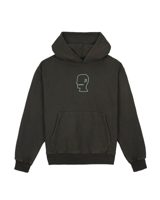 Brain Dead 3D Embroidered Logohead Garment Dyed Hoodie
