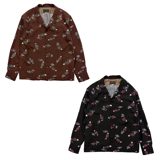 Dry Bones L/S Print Open Shirt