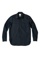 Blackhorse Lane Ateliers E16 MENS IRISH LINEN WORKSHIRT NAVY