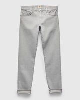 Hiroshi Kato "Marble" 14oz Washed Grey Stretch Selvedge Denim